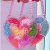 Candy-Colored Hair Tie Cute Girl Heart Pink Bag Disposable Hair Rope Does Not Hurt Hair Rubber Bands Children Hair Accessories
