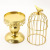 European-Style Golden Retro Birdcage Candlestick Aromatherapy Candle Table Romantic Candlelight Dinner Props Table Decoration