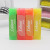 PVC Material Fluorescent Jelly 4 Color Transparent Strip Square Eraser Learning Stationery Office Supplies One Piece Dropshipping