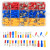 Exclusive for Cross-Border 236pcs Male and Female Fully Insulated Pre-Insulated Cold Compression Terminal Wire Stripper Set Hook Switch Inserts 6.3
