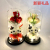 Valentine's Day Couple Little Bear Rose Led with Light Glass Cover Ornaments