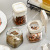 Seasoning Jar Kitchen Supplies Glass Salt Jar Household Spice Box MSG/Salt Seasoning Box Cup Shelf Storage Rack