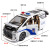 Car Zhi 1:24 ELFA Simulation Model Acousto-Optic Warrior Police Car Alloy Children Boys' Toys Ornaments Foam Box