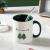 New Christmas Cup Winter Snow Cup with Cover with Straw Mug Ceramic Business Gift Office Coffee Cup