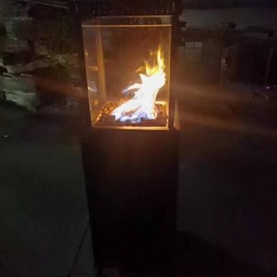 Outdoor Mobile Heater with Flame Stone Beautiful and Beautiful