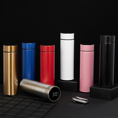 	500mlLarge Capacity Thermos Cup 304 Stainless Steel Cup With Temperature Display Wholesale Custom Logo Thermos Cup