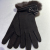 A Pair of Cashmere Rabbit Fur Mouth Single Layer Gloves