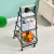 Living Room Storage Type a Hand Push Storage Rack Kitchen Mobile Storage Rack Beauty Salon Barber Shop Trolley Rack