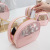 Net Red Cosmetic Bag Women's Large Capacity PVC Travel Small Transparent Semicircle Portable Ins Style Wash Bag Buggy Bag