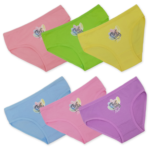 Cross-Border E-Commerce Girls‘ Underwear Printed Cartoon Letter Little Girl Briefs Children‘s Underwear Supply Wholesale 