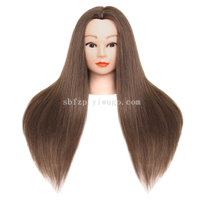Mock Wig Braided Hair Mannequin Head Practice Updo Makeup Chemical Fiber Wig Mannequin Head Special Mannequin Head