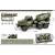 Cross-Border Military Flat Warrior Simulation Camouflage Truck Three-Door Sound and Light Toy Car (Electric LR44 * 3 Tablets)