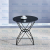 Balcony Round Tea Table Tempered Glass Simplicity Home Leisure Tea Nordic Creative And Slightly Luxury Small Round Table