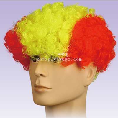 Fan Wig, Carnival Wig, Color Wig, Festival Wig