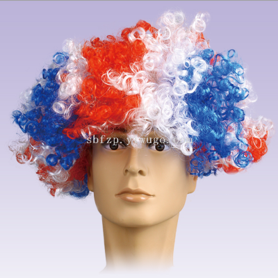 Fan Wig, Carnival Wig, Color Wig, Festival Wig