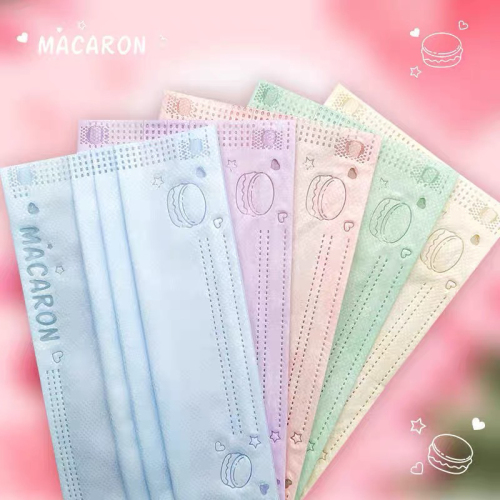 macaron mask women cute good-looking disposable dustproof protective mask independent packaging summer thin breathable