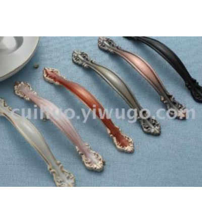 Factory Direct Sales European-Style Simple Amber Ivory White Cabinet Shoe Cabinet Wardrobe Drawer Door Handle