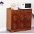 Bamboo Retro Tea Cabinet Dining Side Storage Cabinet Solid Wood Chinese Living Room and Tea Room Storage Cabinet Household Kitchen Bowl Cabinet