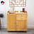 Mobile Tea Car Unit Multifunctional Office Bamboo New Chinese Style Tea Weagon Side Cabinet Simple Home