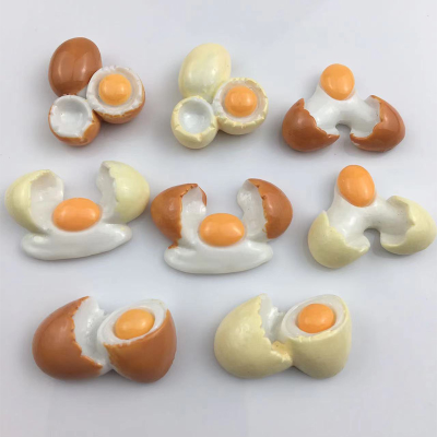 New Open Shell Egg Mini Synthetic Resin Small Candy Toy DIY Cream Glue Phone Case Beauty Material Wholesale