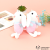 Korean Cartoon Bunny Long Eared Rabbit Plush Doll Schoolbag Pendant Keychain Rabbit Doll Gifts for Boys and Girls