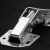 Thickened Punch-Free Bridge Type Hinge Frog Hoodle Hinge Wardrobe Door Buffer Hydraulic Damping Hinge