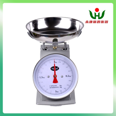 Mechanical kitchen scale single-sided dial for weighing food scale 1/2/3/5kg