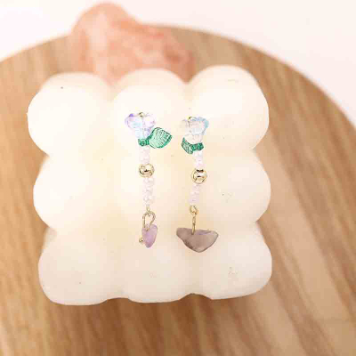 Sterling Silver Needle Korean Color Niche Design Sweet Fashion Temperament 2022 New Studs Earrings