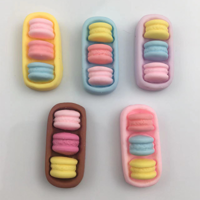 New Biscuit Color Mixed Mini Resin Simulation Small Candy Toy Children's Playground Play Ornament Accessories