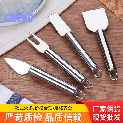 Stainless Steel Creative Cheese Four-Piece Set Cheese Cutting Fromage Butter Cutting Non-Dirty Hand Kitchen Baking Gadget