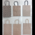Flamingo Kraft Paper Bag Packing Bag Monochrome Gift Bag Stripe Slanted Stripe Pattern Shopping Tote Bag