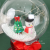 Creative Christmas Ball Snow Christmas Decoration Snowflake Snowman Luminous Ball Plug-in Cross-Border Wholesale Factory