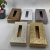 Wooden Napkin Paper Box Set Rectangle Paper Napkin Box Home Office Tissue Box Golden Atmospheric Tissue Box