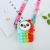 Cross-Border Hot Deratization Pioneer Bag Decompression Squeezing Toy Bubble Bear Lovely Bag New Children's Silicone Bag
