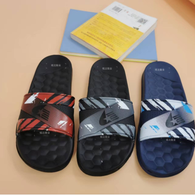 New Foreign Trade Men's Slippers Foam Leather Non-Slip Wear-Resistant Odorless Flip Flops
