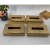 Wooden Napkin Paper Box Set Rectangle Paper Napkin Box Home Office Tissue Box Golden Atmospheric Tissue Box