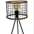 New Chinese Rattan Iron Lamp Solid Wood Floor Lamp Indoor Decorative Lamp Creative Craft Lamp Three-Bracket Floor Lamp