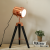 Loft Wind Searchlight Creative Lamp Solid Wood Three Desk Lamp with Support Decorative Lamp Metal Table Lamp Nordic