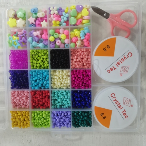 rice beads and accessories set diy