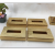 Wooden Napkin Paper Box Set Rectangle Paper Napkin Box Home Office Tissue Box Golden Atmospheric Tissue Box