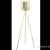 Ins American Loft Low Luxury Gold Three Bracket Iron Wire Lampshade Bedroom and Living Room Decoration Floor Lamp Iron Art