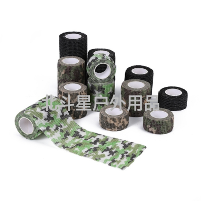 Camouflage Self-Adhesive Bandage Outdoor Sports Ankle Protective Camouflage Elastic Bandage Non-Woven Fabric Self-Adhesive Elastic Bandage