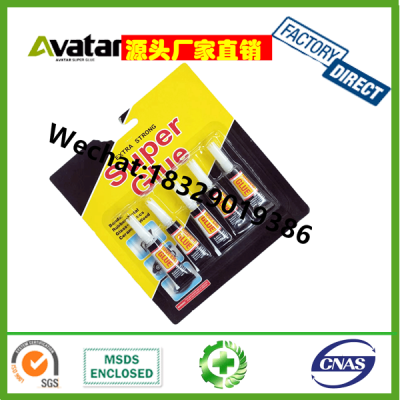 Extra Strong Super Glue Black Card 5 Pieces 3 Pieces 2 Pieces Clamshell Packaging 502 Strong All-Purpose Adhesive