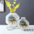 Flat Square Ceramic Storage Jar Modern Minimalist Creative Color Matching Ceramic Vase Hallway Living Room Home Ornaments