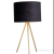 INS Nordic Simple Low Luxury Metal Three Desk Lamp with Support Velvet Fabric Shade Bedroom and Living Room Decoration Table Lamp