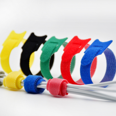 Velcro Cable Tie Back-to-Back Data Cable Self-Adhesive Line Belt Nylon Color Velcro Cable Tie
