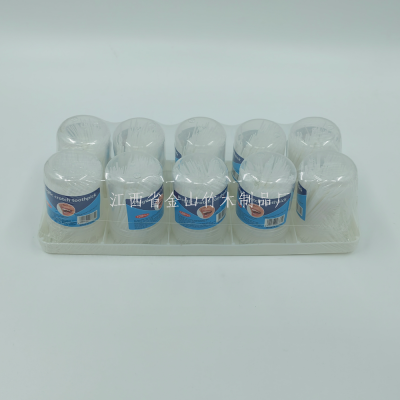 Factory Bottled 200 Toothpick Double-Headed Teeth Picking Toothpick Simple Hotel Toothpick Cleaning Plastic Toothpick
