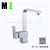 Black Paint Square Kitchen Faucet Stainless Steel Vertical Rotating Hot and Cold Mixing Sink Faucet