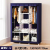 Simple Wardrobe Cloth Wardrobe Dustproof Hanger Clothes Storage Cabinet