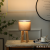 Nordic Indoor Decorative Table Lamp Desktop Eye Protection Solid Wood Cross Desk Lamp Study Fabric Lighting Ambience Light